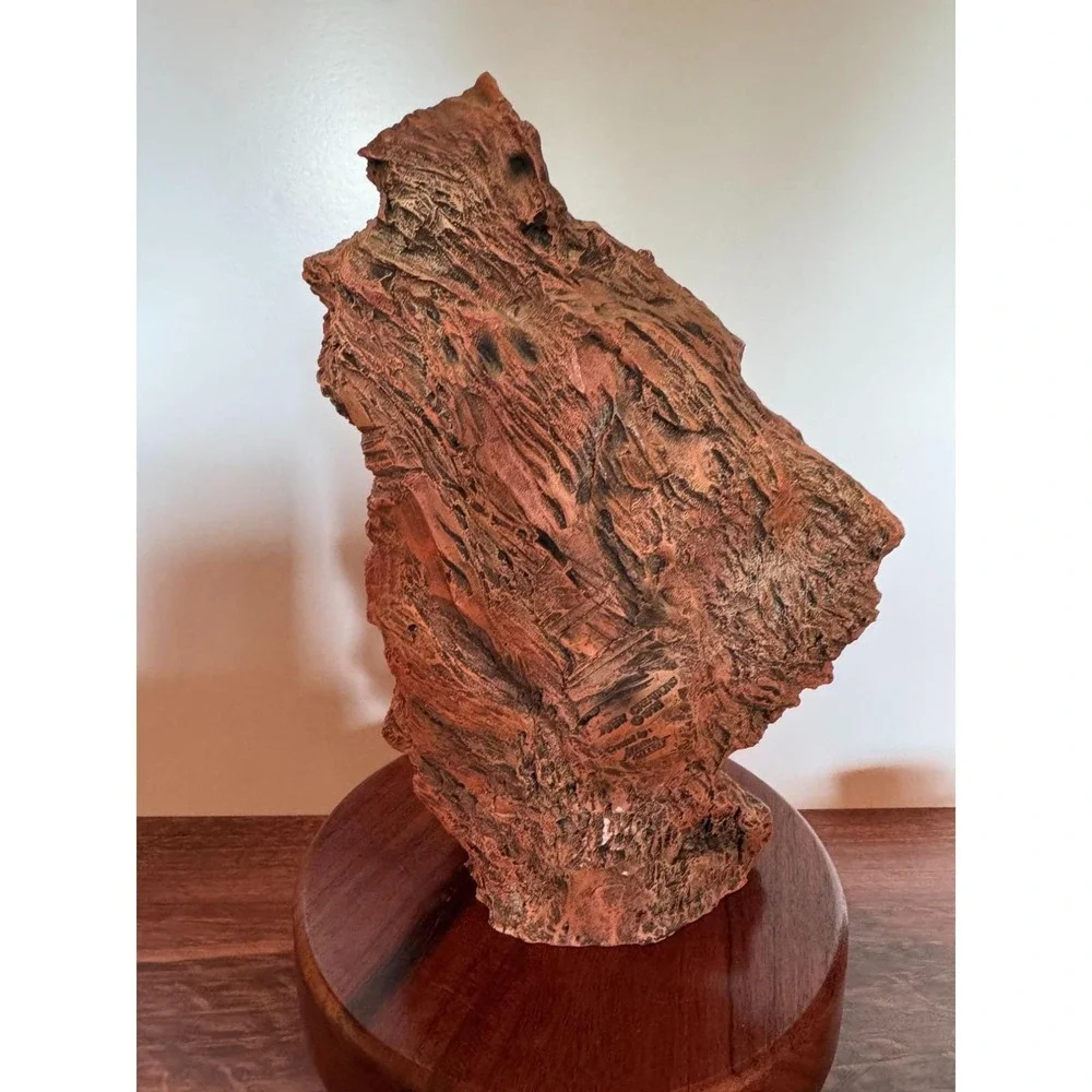 Vintage Owl Elder Spirit Figurine Rustic Southwestern Resin Bust Woodland Wisdom